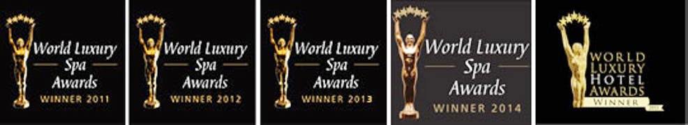 world luxury spa award black background